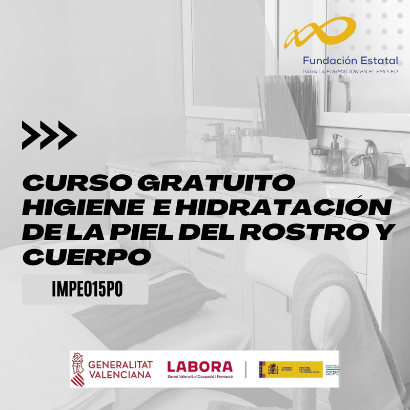 Curso de Higiene e hidratación de la piel del rostro y cuerpo